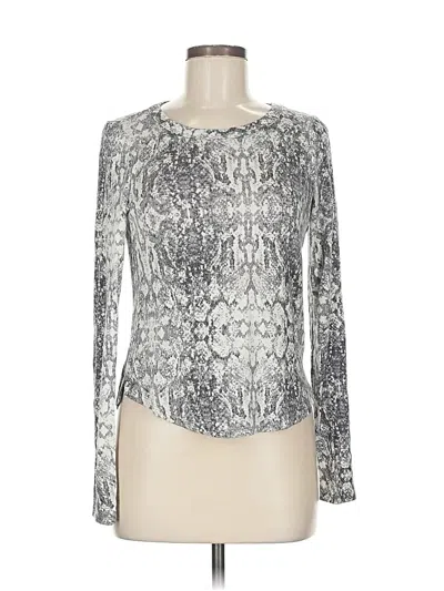 Pre-owned Socialite Long Sleeve T-shirt In Silver
