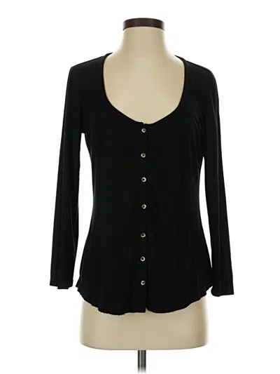 Pre-owned Socialite Long Sleeve Top Black Sweetheart Neckline Tops