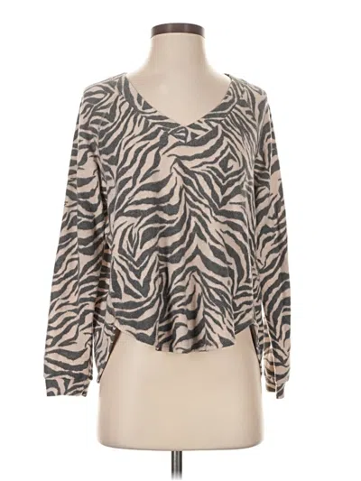 Pre-owned Socialite Long Sleeve T-shirt In Tan