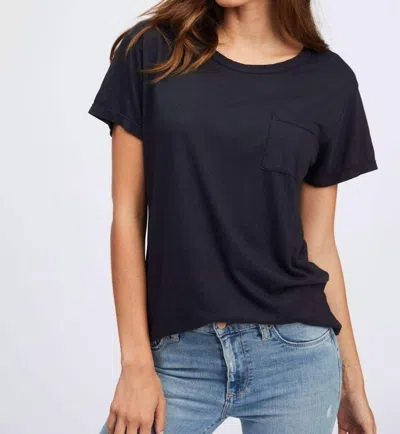 Socialite Pocket Tee In Black