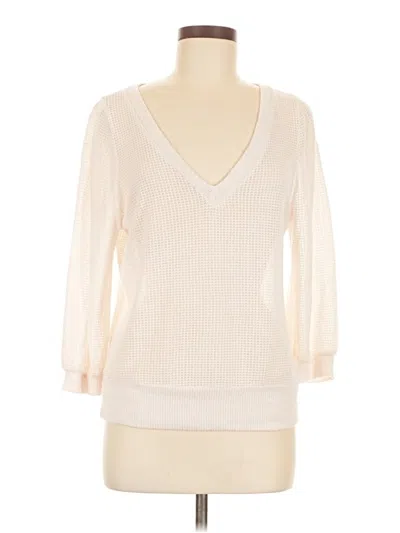 Pre-owned Socialite Pullover Sweater In Ivory