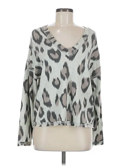 Pre-owned Socialite Pullover Sweater In Silver