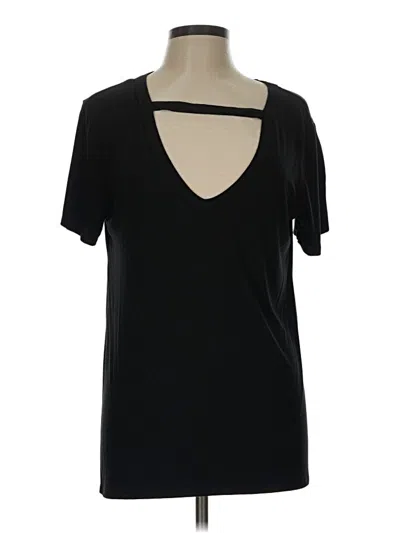 Pre-owned Socialite Short Sleeve T-shirt In Black