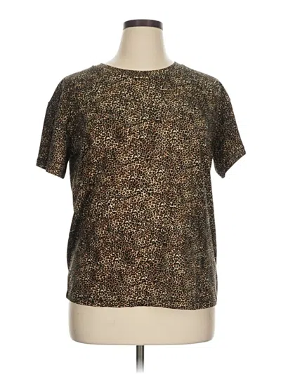 Pre-owned Socialite Short Sleeve T-shirt In Brown