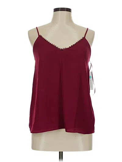 Socialite Sleeveless Blouse In Burgundy