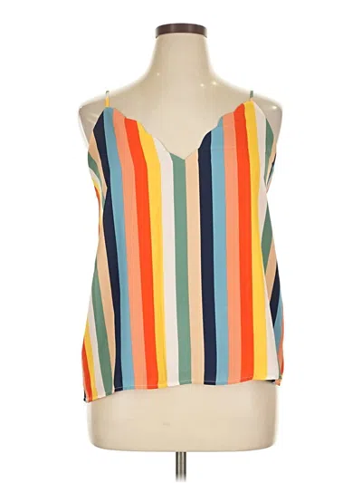 Pre-owned Socialite Sleeveless Blouse In Orange