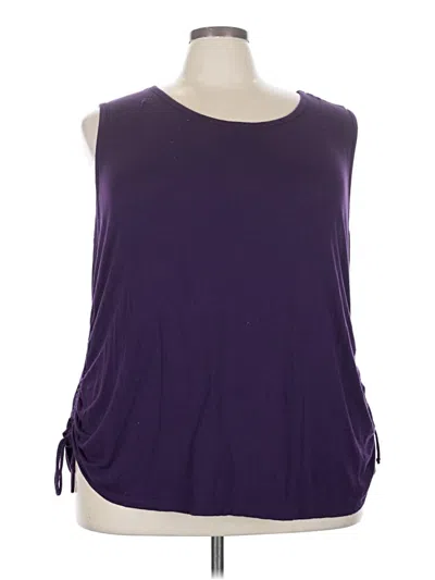 Pre-owned Socialite Sleeveless Blouse In Purple