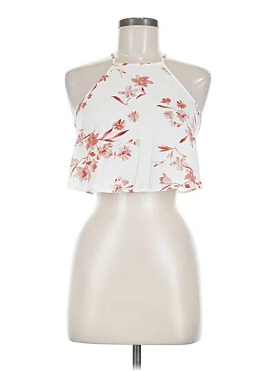 Pre-owned Socialite Sleeveless Blouse In White