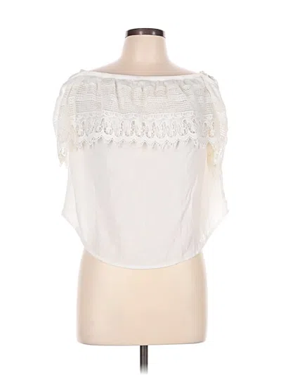 Pre-owned Socialite Sleeveless Blouse In White