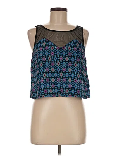 Pre-owned Socialite Sleeveless Top Blue Halter Neckline Tops