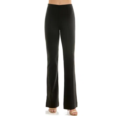 Socialite Slim Fit Knit Bootcut Pants In Black
