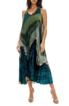 SOCIALITE SOCIALITE SUNBURST PLEAT MAXI DRESS