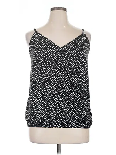 Socialite Tank Top Black Halter Neckline Tops
