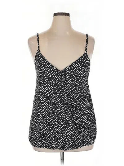 Pre-owned Socialite Tank Top Black Plunge Neckline Tops