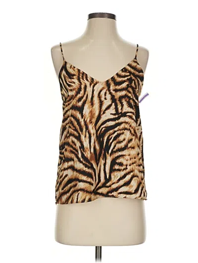 Pre-owned Socialite Tank Top Brown Halter Neckline Tops
