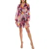 Socialite Tie Neck Long Sleeve Dress