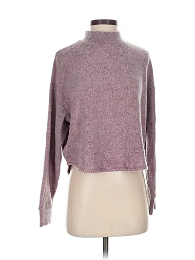 Pre-owned Socialite Turtleneck Sweater In Burgundy