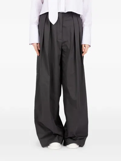Société Anonyme Andy Pleated Wide Trousers In Gray