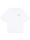 Société Anonyme Binary-print Cotton T-shirt In White