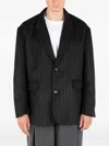 Société Anonyme Big Mama Pinstripe Blazer In Black