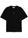 Société Anonyme Binary-embroidered T-shirt In Black