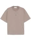 Société Anonyme Binary-embroidered T-shirt In Brown