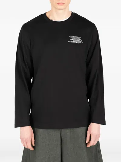 Société Anonyme Binary Long-sleeves T-shirt In Black