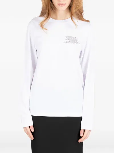 Société Anonyme Binary Long-sleeves T-shirt In White