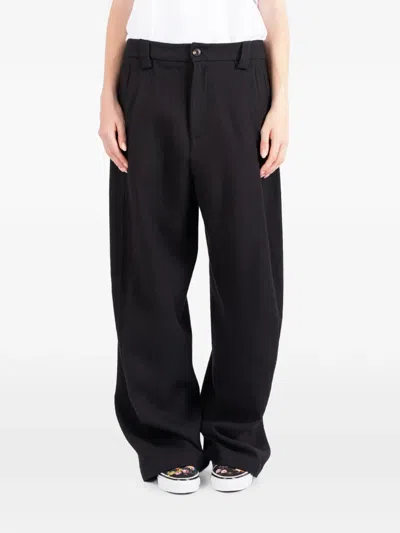 Société Anonyme Bloom Wide-leg Wool Trousers In Black