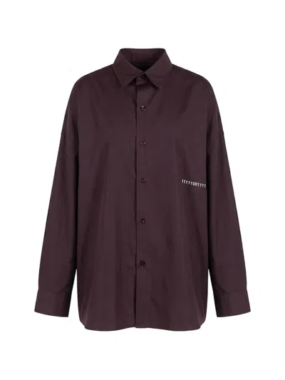 Société Anonyme Buttoned Oversized Shirt In Red