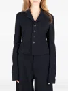 Société Anonyme Buttoned Wool Jacket In Blue