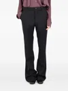 Société Anonyme Centre-crease Straight-leg Trousers In Black