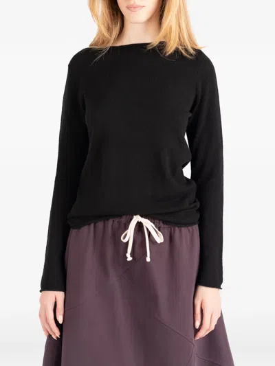 Société Anonyme Charlize Fine-knit Cashmere Sweater In Black