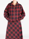 Société Anonyme Check-pattern Zip-up Jacket In Multi