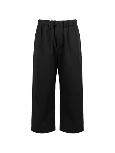 Société Anonyme Chiba Elasticated-waist Trousers In Black