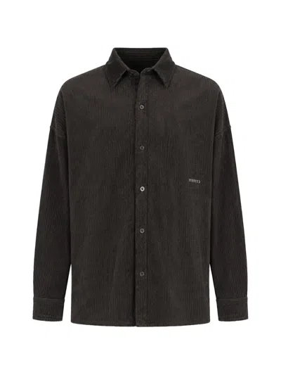 Société Anonyme Corduroy-effect Oversized Shirt In Black