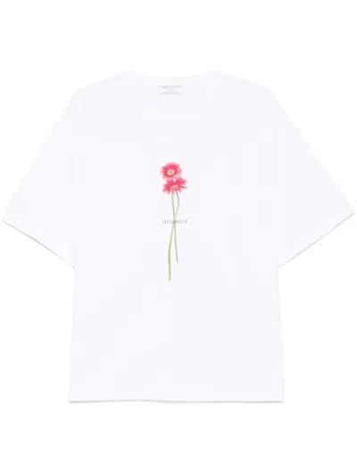 Société Anonyme Daisy-print T-shirt In White