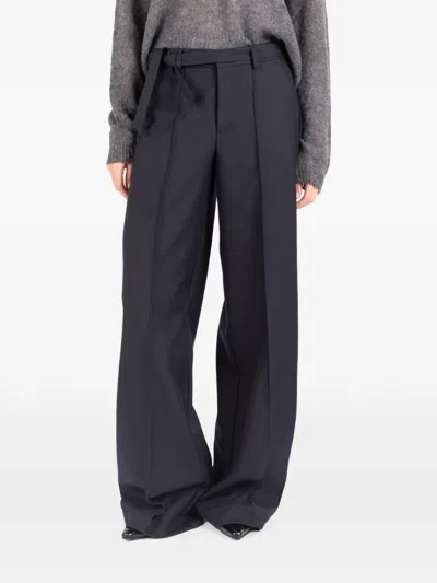 Société Anonyme Dalston Belted Wide-leg Trousers In Blue