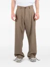 Société Anonyme Drawstring-cuff Trousers In Brown