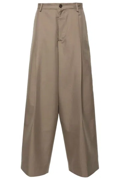 Société Anonyme Pleat-detail Wide-leg Trousers In Beige