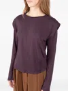Société Anonyme Embroidered-numbers T-shirt In Purple