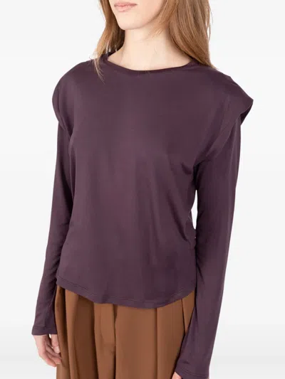 Société Anonyme Embroidered-numbers T-shirt In Purple