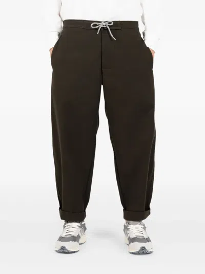 Société Anonyme Hakuba Embroidered Trousers In Brown