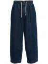 Société Anonyme Logo-embroidered Tapered Jeans In Blue