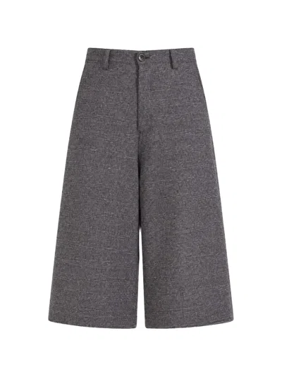 Société Anonyme Horizontal-stripe Wool Shorts In Multi