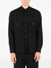 Société Anonyme K Work Pocket Flap Shirt In Black