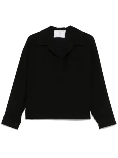 Société Anonyme Long-sleeve Blouse In 黑色