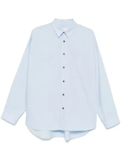 Société Anonyme Logo-embroidered Shirt In Blue
