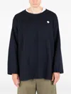 Société Anonyme Logo-patch Wide-sleeve Sweater In Black