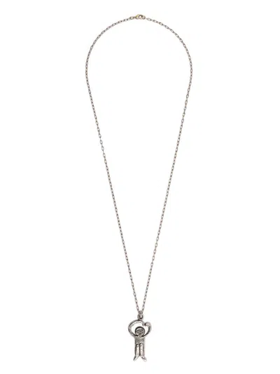 Société Anonyme Logo-pendant Necklace In Silver
